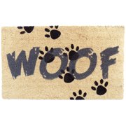 Imports Decor Inc 30" x 18" Beige, Black, and Gray Rectangular "Woof" Home Essentials Decorative