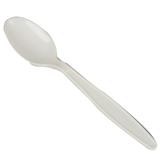 Imports Ipack Solutions Heavy Weight Cutlery Teaspoon Beige, Plastic | 1000/Case