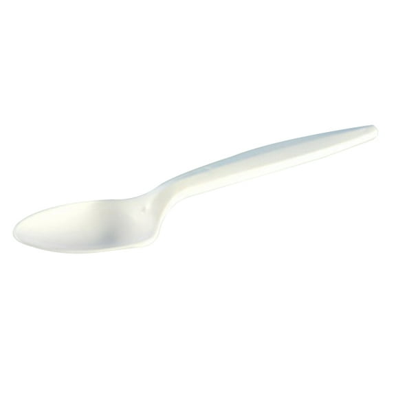 Imports Medium Weight Teaspoon White, Polypropylene | 1000/Case