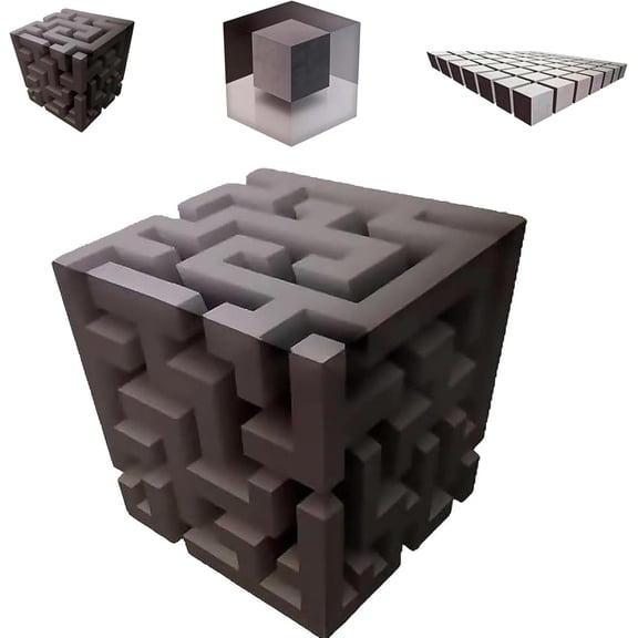 Impossible Corners 3D Wall Decal - Optical Illusion Cube Peel & Stick Art, Removable Modern Home Decor, Reshapes Corner Walls with Stereoscopic Design, Perfect for Contemporary Room Accents (B)