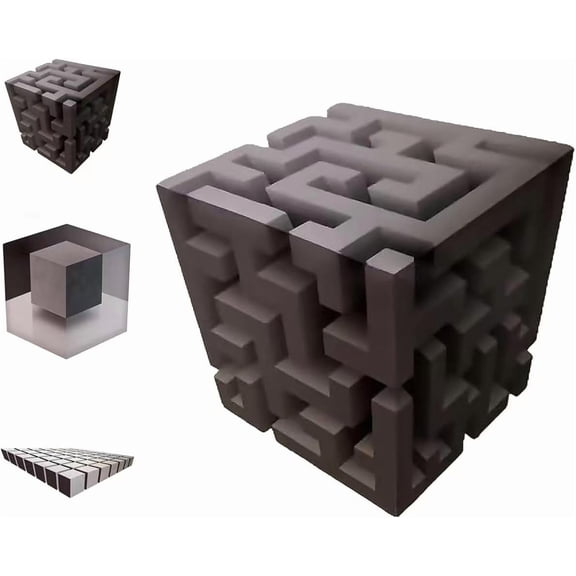 Impossible Corners Wall Art, 3D Wall Art Optical Illusion Corner Decal, Reality 3D Cube Effect Decal, Removable Peel and Stick, Illusion Home Decor for Living Room, Office, Gallery Space(A2)