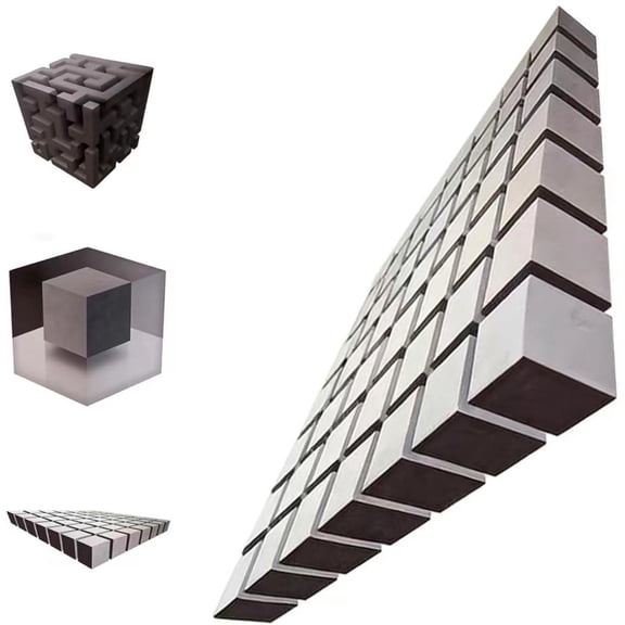 Impossible Corners – Wall Art That Challenges Vision, 3D Optical Illusion Corner Wall Decal, Peel and Stick Geometric Cube Art, Modern Abstract Illusion Decor for Bedroom Home Bar Office