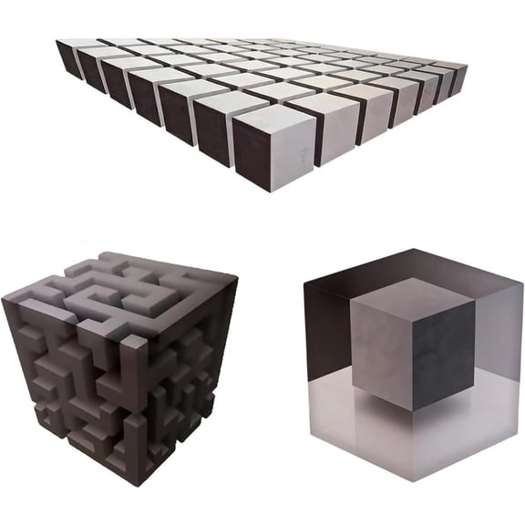 Impossible Corners – Wall Art That Redefines Space, 3D Optical Illusion Corner Wall Decal, Peel and Stick Geometric Cube Art, Modern Abstract Illusion Decor for Kitchen Office Dorm