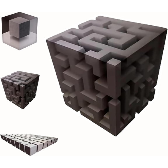 Impossible Corners Wall Art That Reshapes Reality, 3D Wall Art Illusion Corner Wall Decal - 3D Effect Cube Optical Illusion Art Corner Decal Sticker - Home Decor for Room Bathroom Hallway (#2)