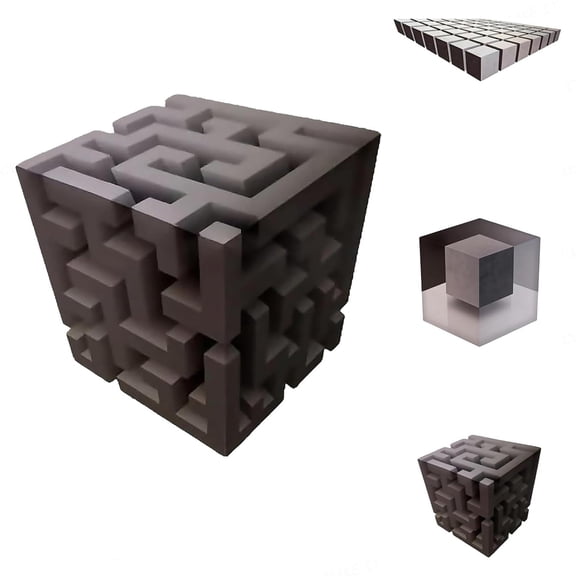 Impossible Corners – Wall Art That Reshapes Reality, 3D Wall Art Illusion Corner Wall Decal, 3D Optical Illusion Corner Wall Decal for Living Room, Office, Gallery Space