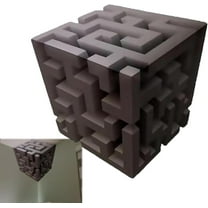 Impossible Corners – Wall Art That Reshapes Reality, 3D Wall Art Optical Illusion Corner Wall Decal, Large Easy Peel and Stick Cube Wall Decal, Modern Abstract Home Decor for Most Room(B-1PCS)