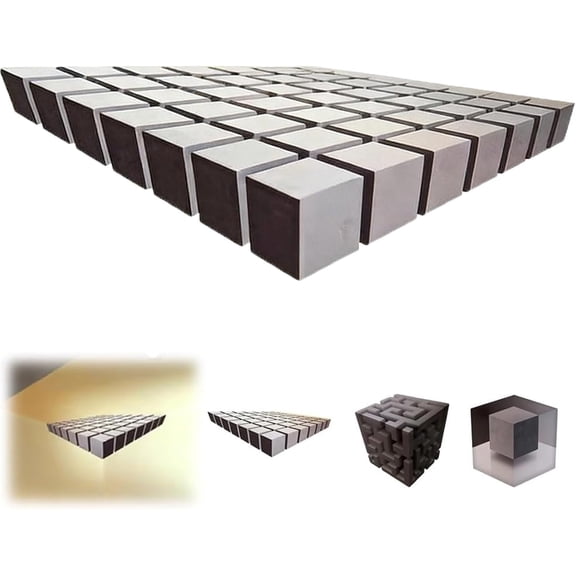 Impossible Corners – Wall Art That Reshapes Reality, 3D Wall Art Optical Illusion Corner Wall Decal, Modern Reality-Bending Décor for Living Room, Office & Gallery Spaces (02#)