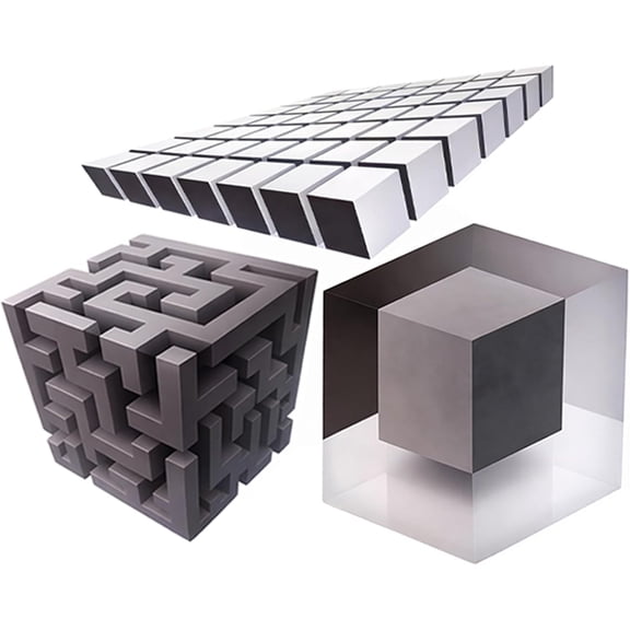 Impossible Corners – Wall Art That Reshapes Reality, Whimsical 3D Wall Art Optical Illusion Corner Wall Decal, Large Removable Peel Impossible Corners Wall Art Home Decor for Bathroom Hallway(3pcs)