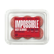 Impossible Foods Beef Slider Patties Meat from Plants, 6 Patties, 12 oz (Refrigerated)