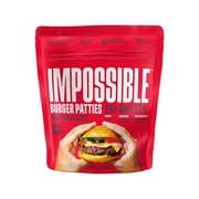 Impossible Foods Burger Patties Meat from Plants, 6 Patties, 24 oz (Frozen)
