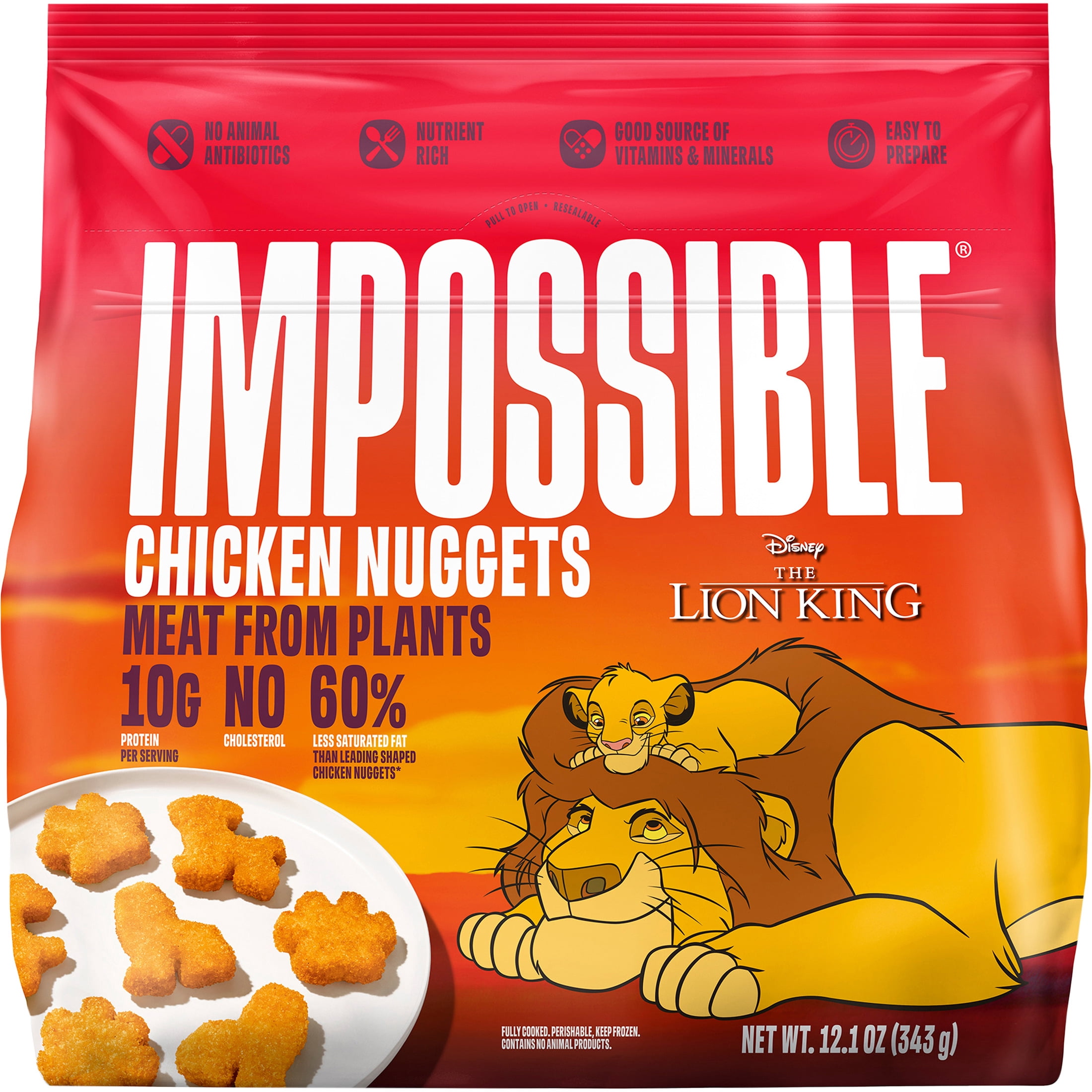 Impossible Character Shaped Chicken Nuggets Meat From Plants, Frozen, Fully Cooked, 12.1 oz