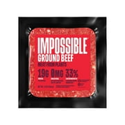 Impossible Foods Ground Beef Meat from Plants, 12 oz Brick