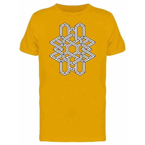 Impossible Intertwined Lines T-Shirt Men -Image by Shutterstock, Male XX-Large