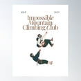 thumbnail image 1 of Impossible Mountain Climbing Club Poster Wall Art, Modern Wall Decor, 16x24 UNFRAMED, 1 of 3