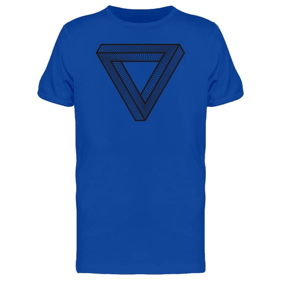 Impossible Triangle Line Art T-Shirt Men -Image by Shutterstock, Male Large