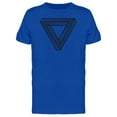 thumbnail image 1 of Impossible Triangle Line Art T-Shirt Men -Image by Shutterstock, Male XX-Large, 1 of 2