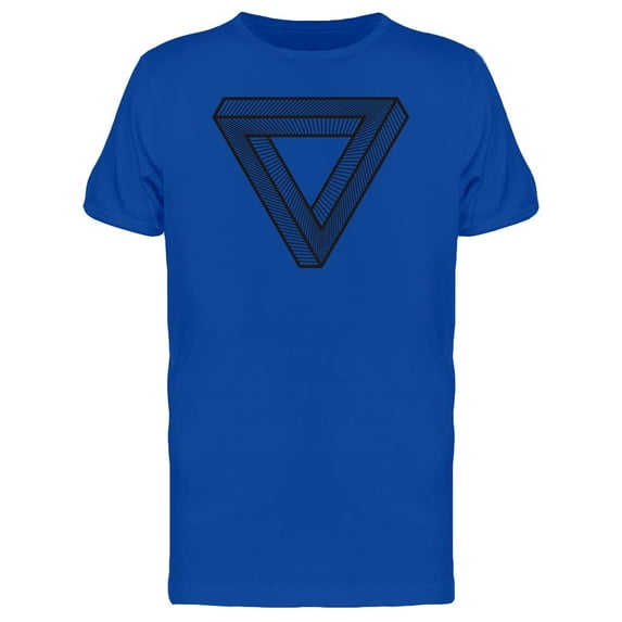 Impossible Triangle Line Art T-Shirt Men -Image by Shutterstock, Male XX-Large
