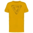 thumbnail image 1 of Impossible Triangle Sketch T-Shirt Men -Image by Shutterstock, Male Large, 1 of 2