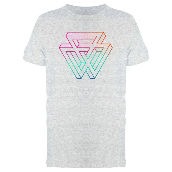 Impossible Triangles Gradient T-Shirt Men -Image by Shutterstock, Male Large