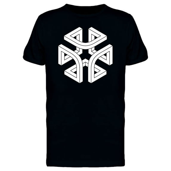 Impossible White Celtic Art T-Shirt Men -Image by Shutterstock, Male 4X-Large