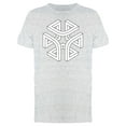 thumbnail image 1 of Impossible White Celtic Art T-Shirt Men -Image by Shutterstock, Male XX-Large, 1 of 2