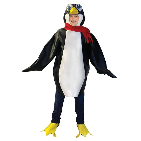 Imposta Costumes Deluxe Penguin Halloween Costume, Black and White, Adult One Size, 1208-OS