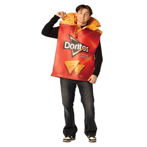 Imposta Costumes Doritos Nacho Cheese Bag with Chips Halloween Costume, Red, Teen Size 16, 30100-1416