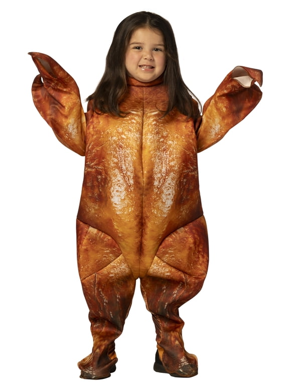 Oven Roasted Cooked Turkey Halloween Costume, Brown, Boys and Girls, Child Size 3-6, 30019-36