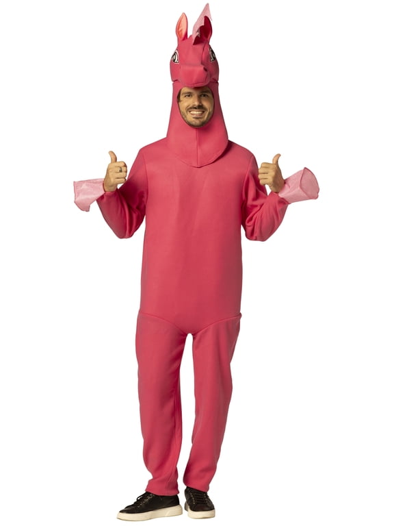 Pink Pony Guy Halloween Costume, Pink, Men, Men's Adult One Size, 30119-OS