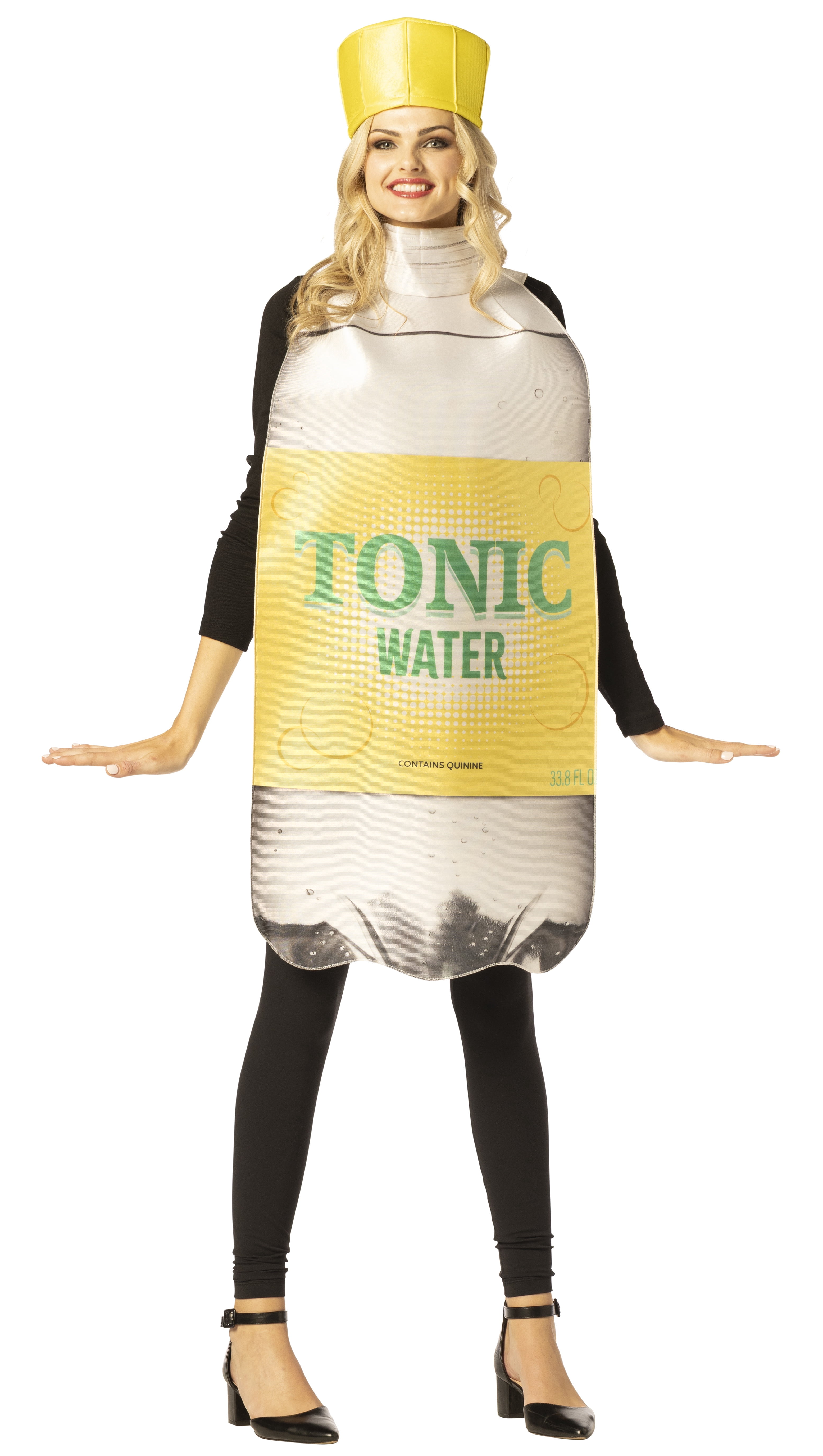 Imposta Costumes Tonic Water Bottle with Hat Halloween Costume, Multicolor, Men and Women, One Size Fits Most, 30052-OS