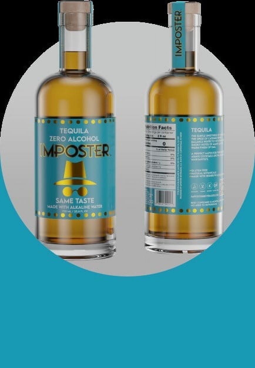 Imposter Beverages, Tequila, 750ml Bottle, 0% Alcohol