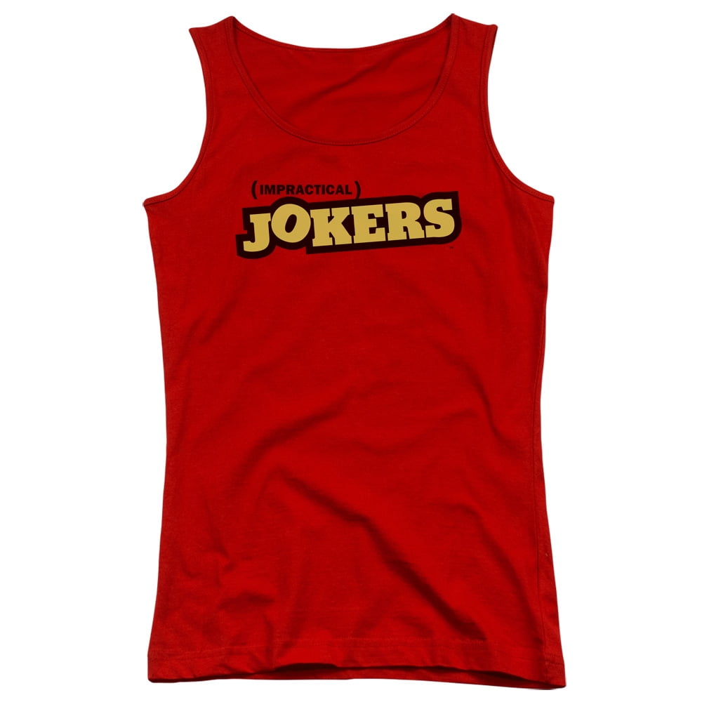 Impractical Jokers Impractical Jokers Logo Junior Women's Tank Top Red ...