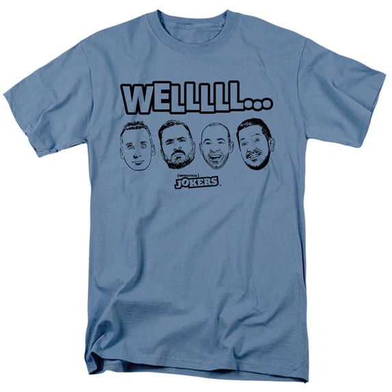 Impractical Jokers WelllLong S/S Adult 18/1 T-Shirt Carolina Blue