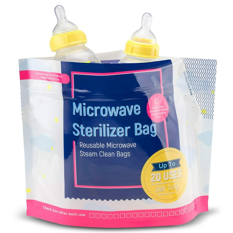 Munchkin Jumbo Bottle Sterilizer Bags, 6 Pack