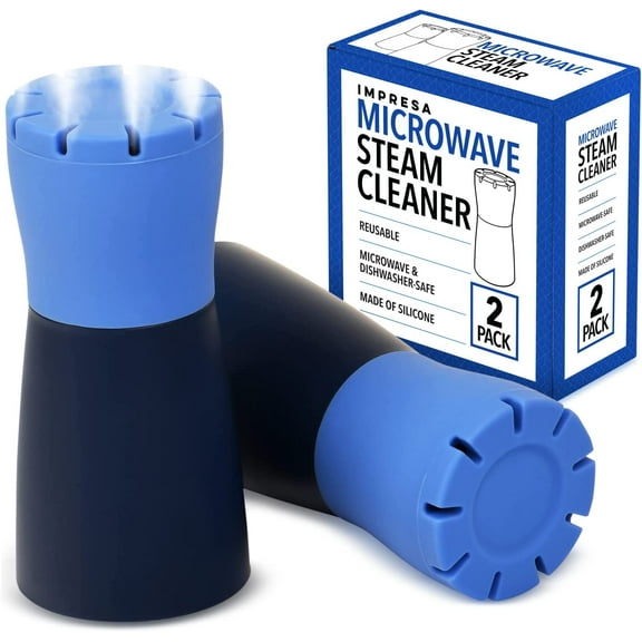 Impresa 2-Pack Blue Microwave Steam Cleaner