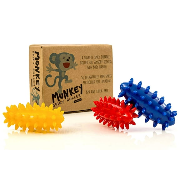 Impresa 3-Pack Spiky Sensory Rollers (Pack of 3) - Unbreakable Fidget/Sensory Toy - BPA  & Latex-Free