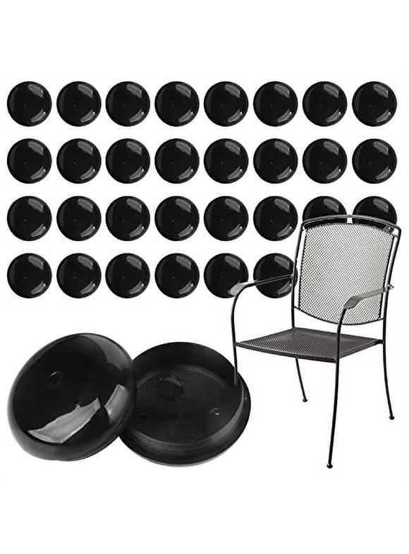 Impresa 32 Pack of 1.5-inch Patio Furniture Glides/Feet/Caps for Wrought Iron Outdoor Furniture - Protect Your Floor Surfaces from Scratches, Replacement for Eight Chairs Sliders