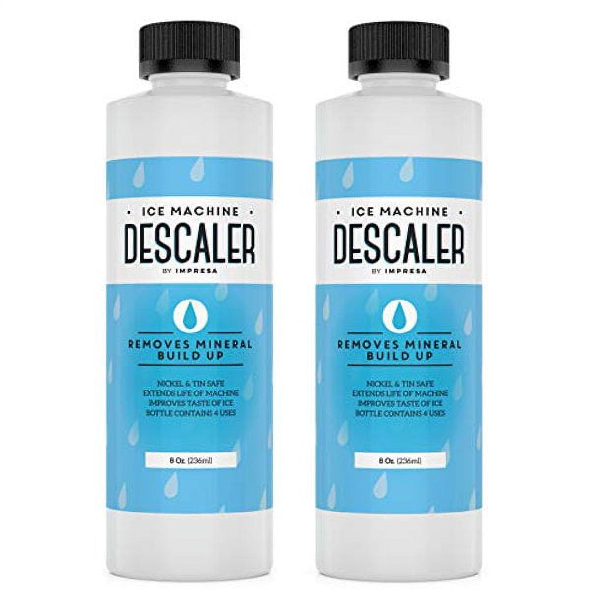 2-Pack Ice Machine Cleaner/Descaler - 8 Total Uses (4 Uses Per Bottle) -  Made in USA – Impresa Products