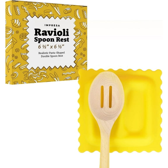 Impresa Large Silicone Yellow Ravioli Spoon Rest