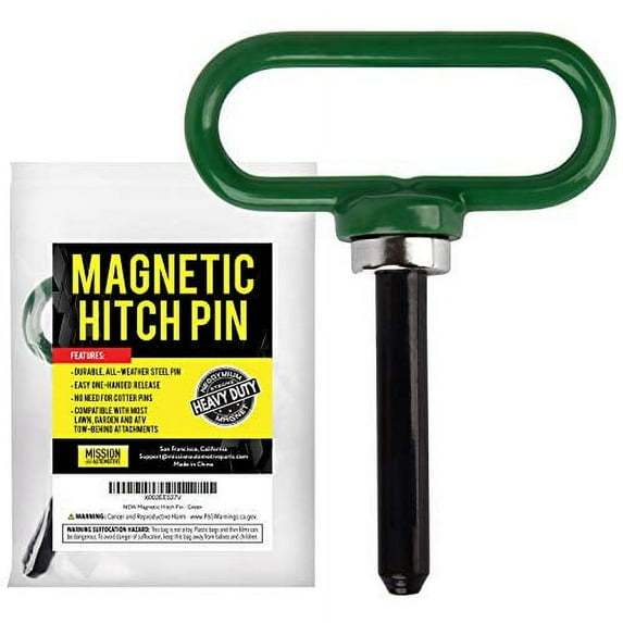 Impresa Magnetic Hitch Pin, Heavy Duty, Green/Black, 7 oz