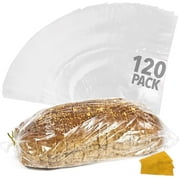 Impresa Plastic Bread Bags for Homemade Bread or Bakery - 8" x 4" x 18" - Transparent [120-Pack]