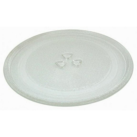 Impresa Products Small 9.6"/24.5cm Microwave Glass Plate | Microwave Glass Turntable Plate
