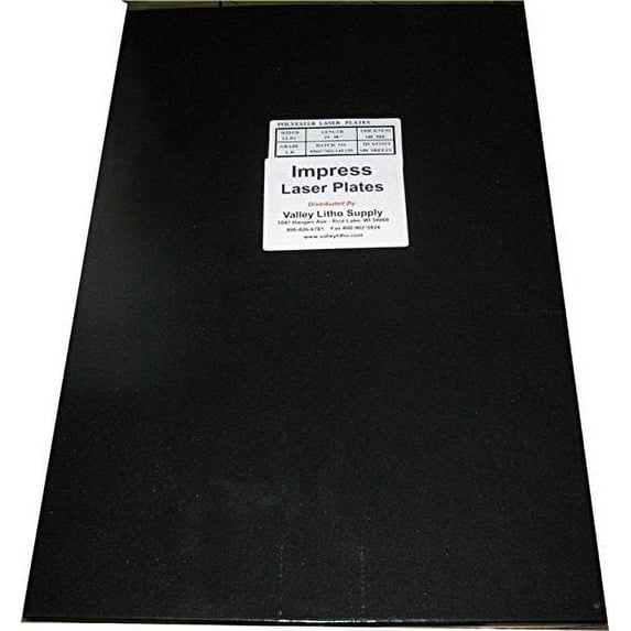 Impress 11-3/4" x 18-1/2" Polyester Laser Offset Printing Plates - 100 Pack - All Sizes Available