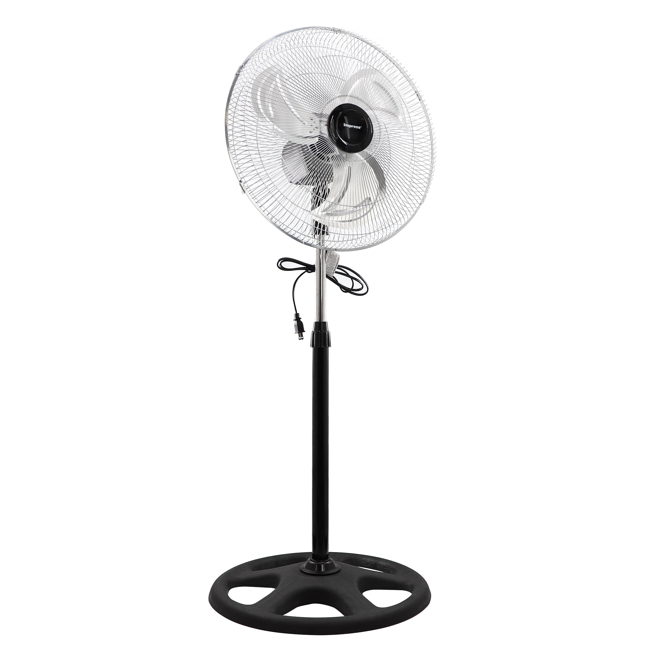 Impress 18 Inch Chrome Hi-Speed Industrial Standing Fan