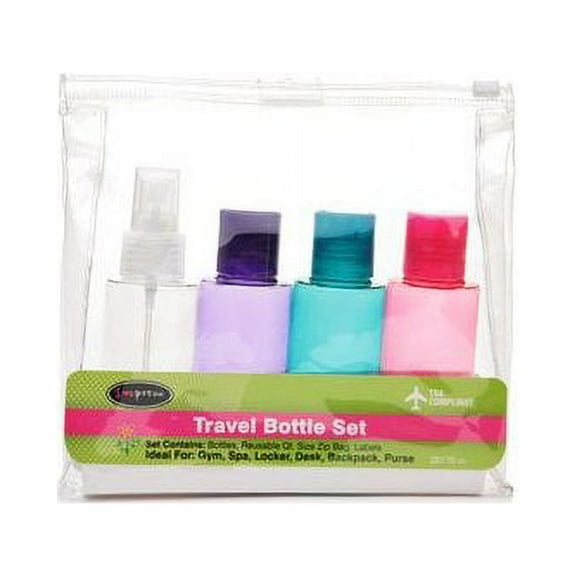 Impress 4 Piece Travel Bottle Kit - TSA Approved (1 kit)
