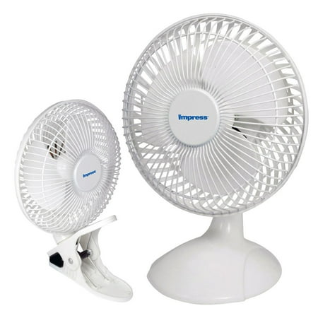 Impress - 6" Dual Purpose Fan - White