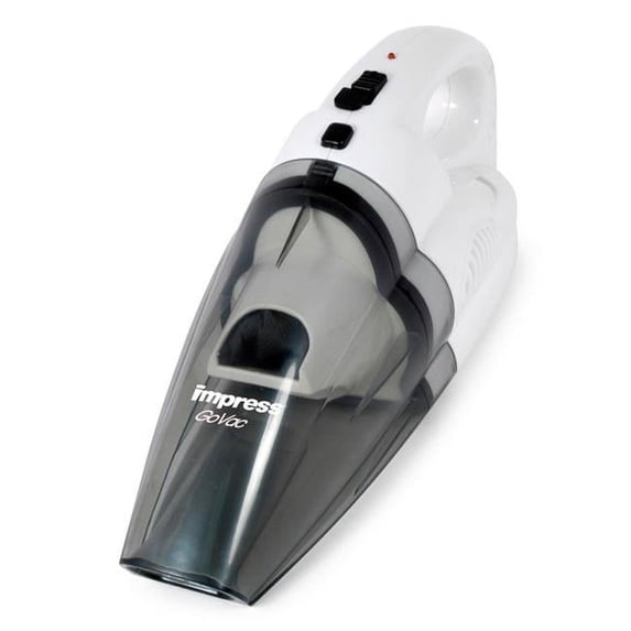 Impress GoVac Cordless Handheld Vacuum Cleaner - 2 lbs, Easy-Release Washable Dirt Cup
