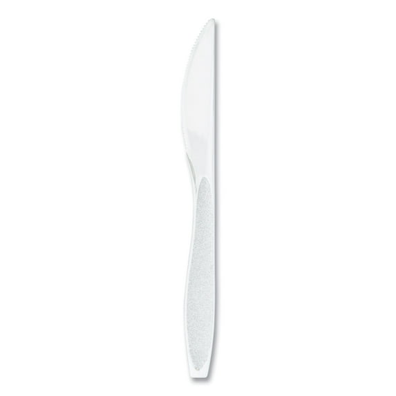 Impress Heavyweight Full-Length Polystyrene Cutlery, Knife, White, 100/Box | Bundle of 5 Boxes