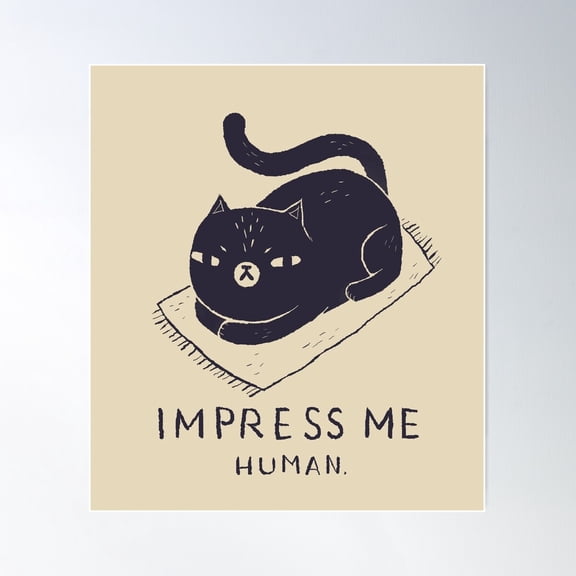 Impress Me Poster Wall Art, Modern Wall Decor For Living Room Bedroom, 8x12 UNFRAMED