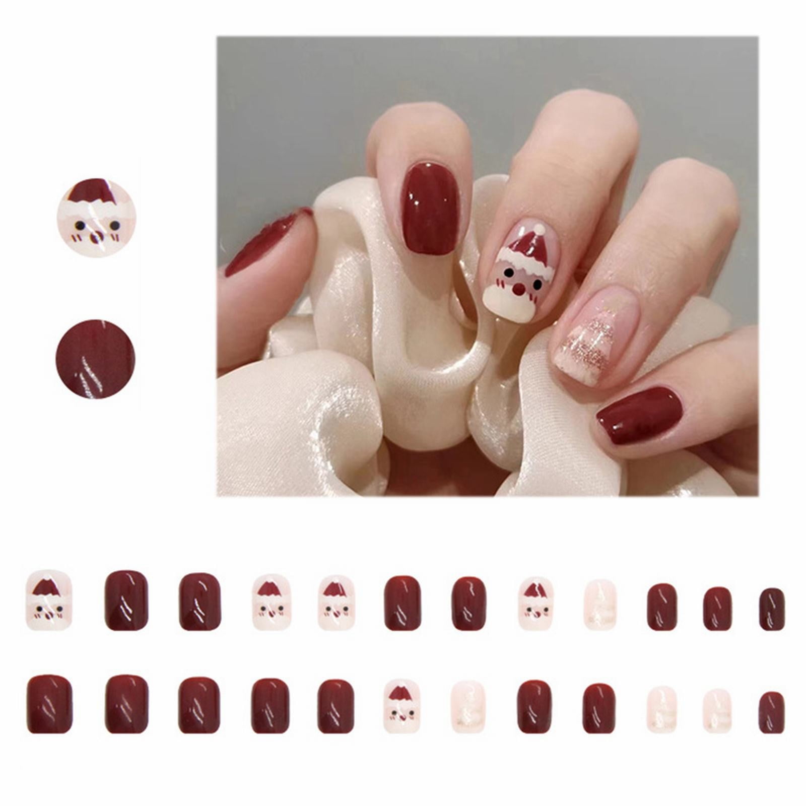 Impress Nails Long Length Coffin Gel X Nails Coffin on Nails Long Coffin Clear Flake Nails Short Coffin on Nails Full Cover Gel X Tips Extra Long Hand Tips Coffin Shape Acrylic Tips